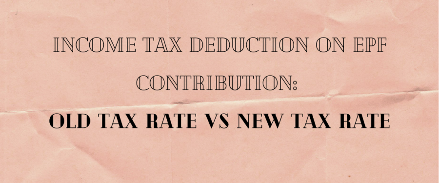 Income tax deduction on EPF contribution