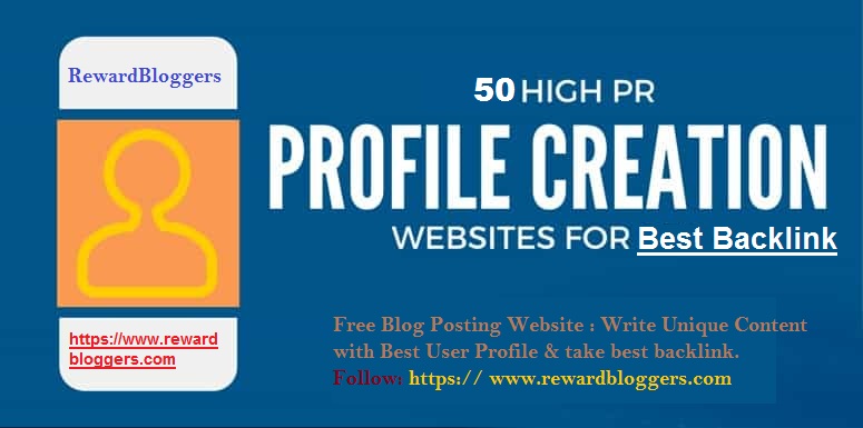 50 profile creation websites 