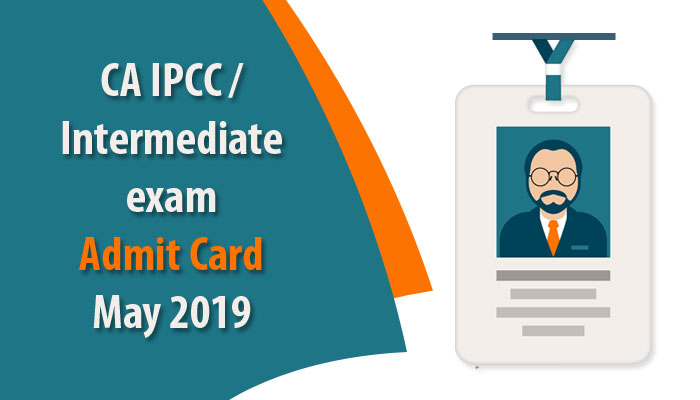 CA intermediate admit card 2019