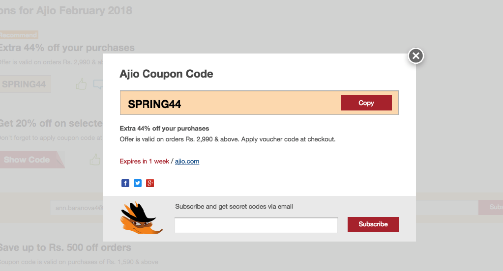 Ajio Promo Codes, Coupons & Offers June 2019 