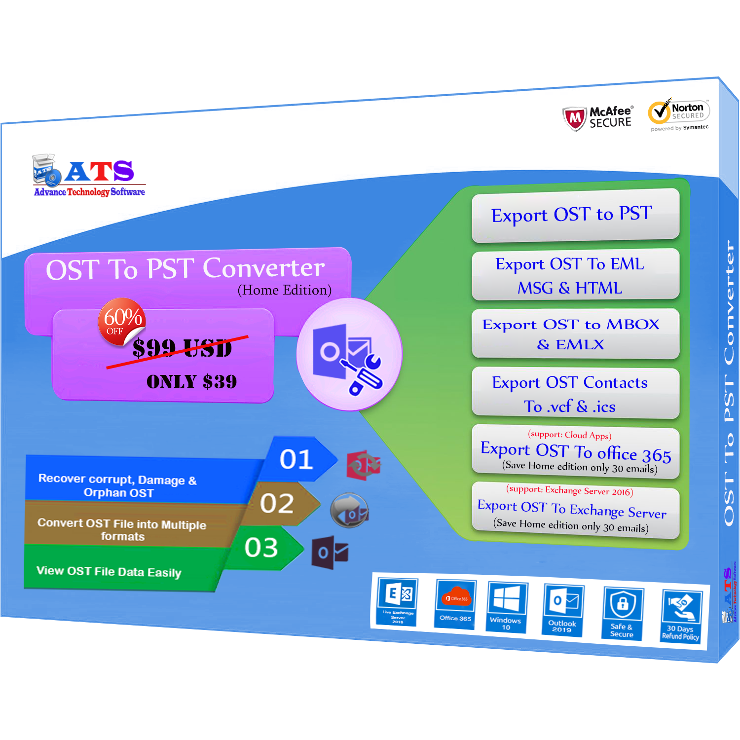 ATS OST to PST Converter