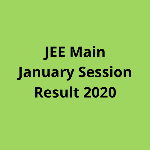 JEE Main result 2020