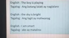 Learning Tagalog