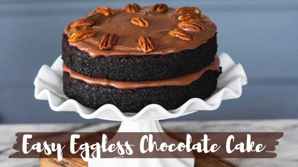 EASIEST EGGLESS CHOCOLATE CAKE