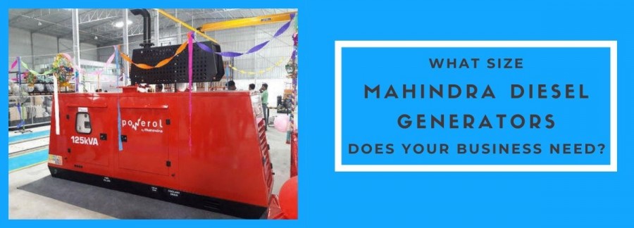 Size Mahindra Diesel Generators