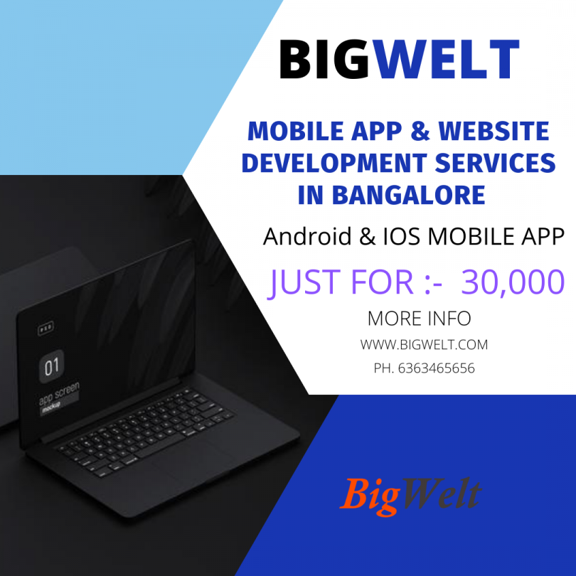 Mobile App & Website Development Services in Bangalore , Mobile App & Website Development In India