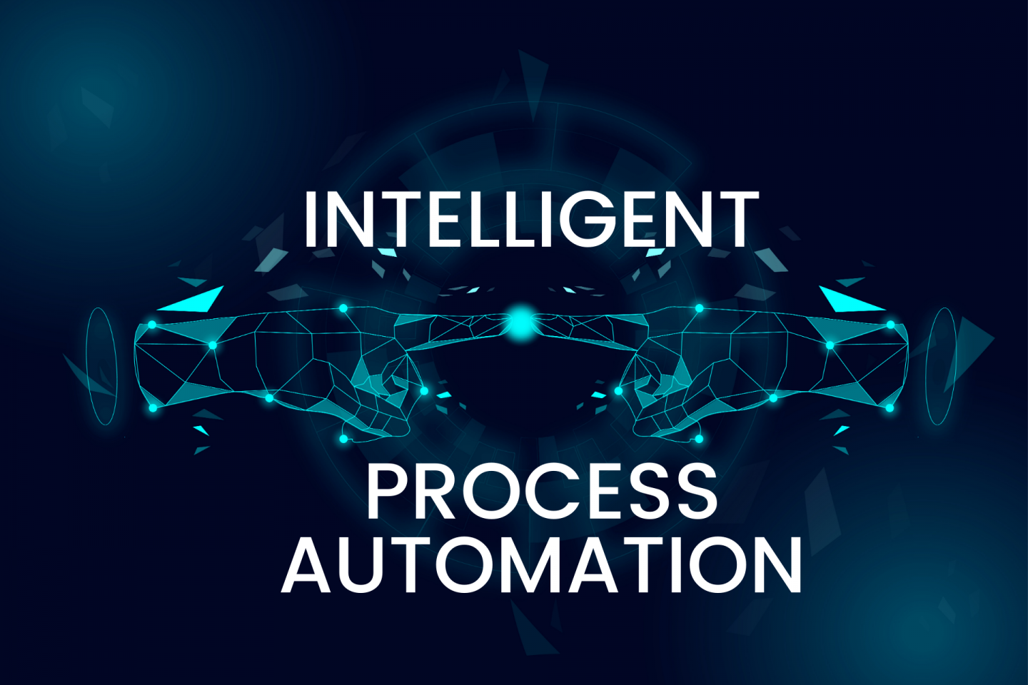 intelligent bot & human hand