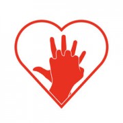 Heart with hand
