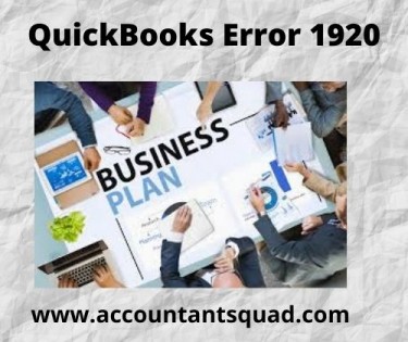 QuickBooks error 1920