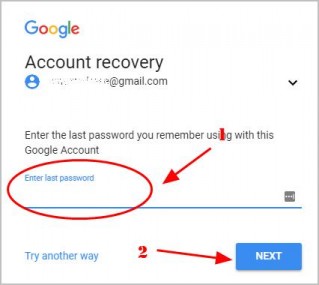 Google account recovery