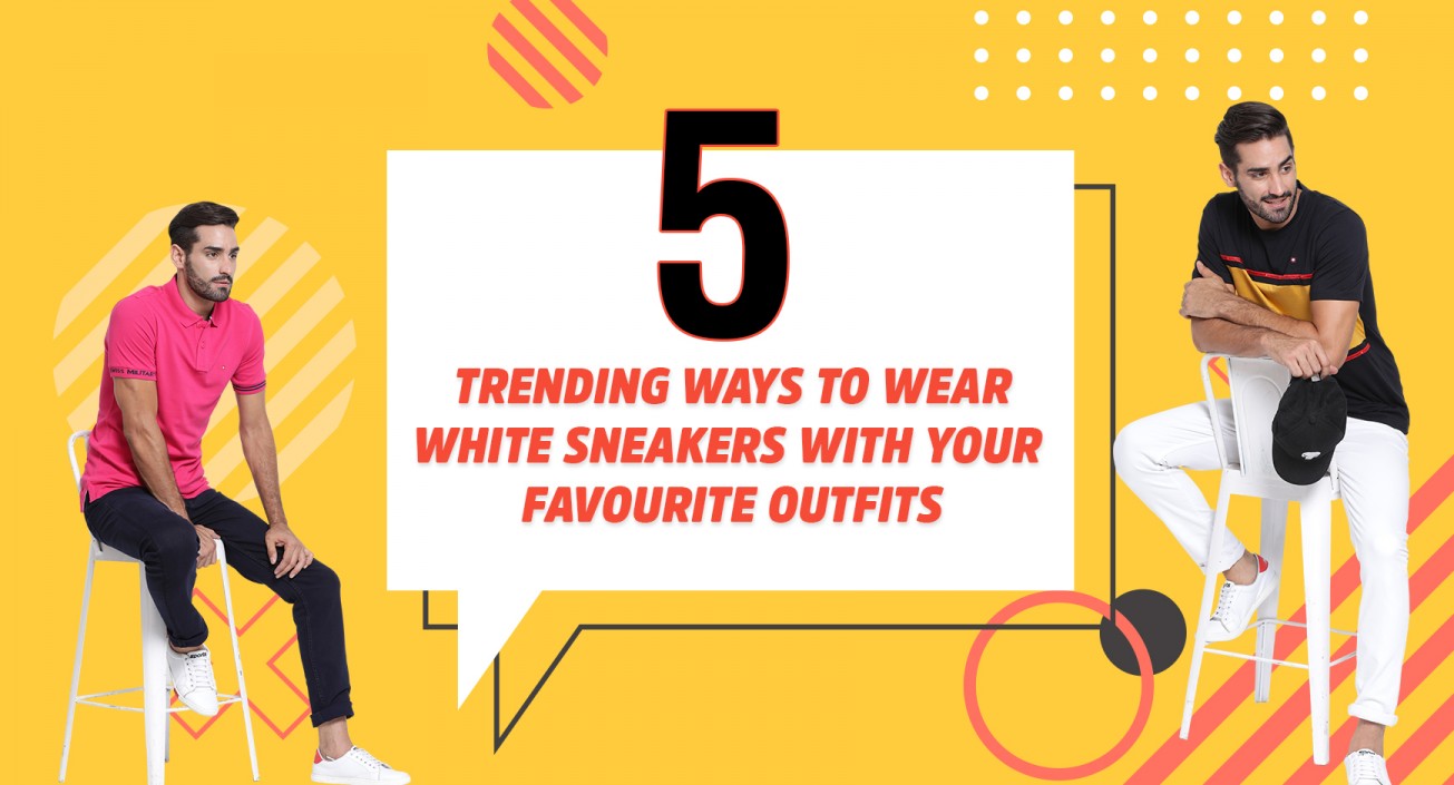 5 trending ways to wear white sneakers with your favourite outfits