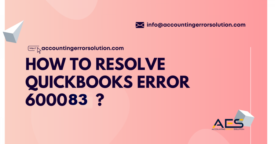 fix QuickBooks Error 600083