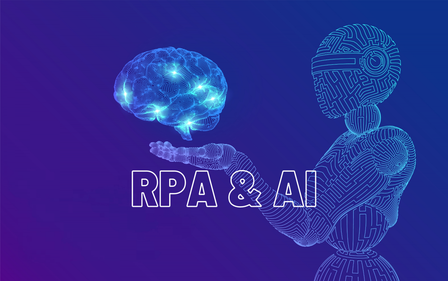 Robot & AI brain