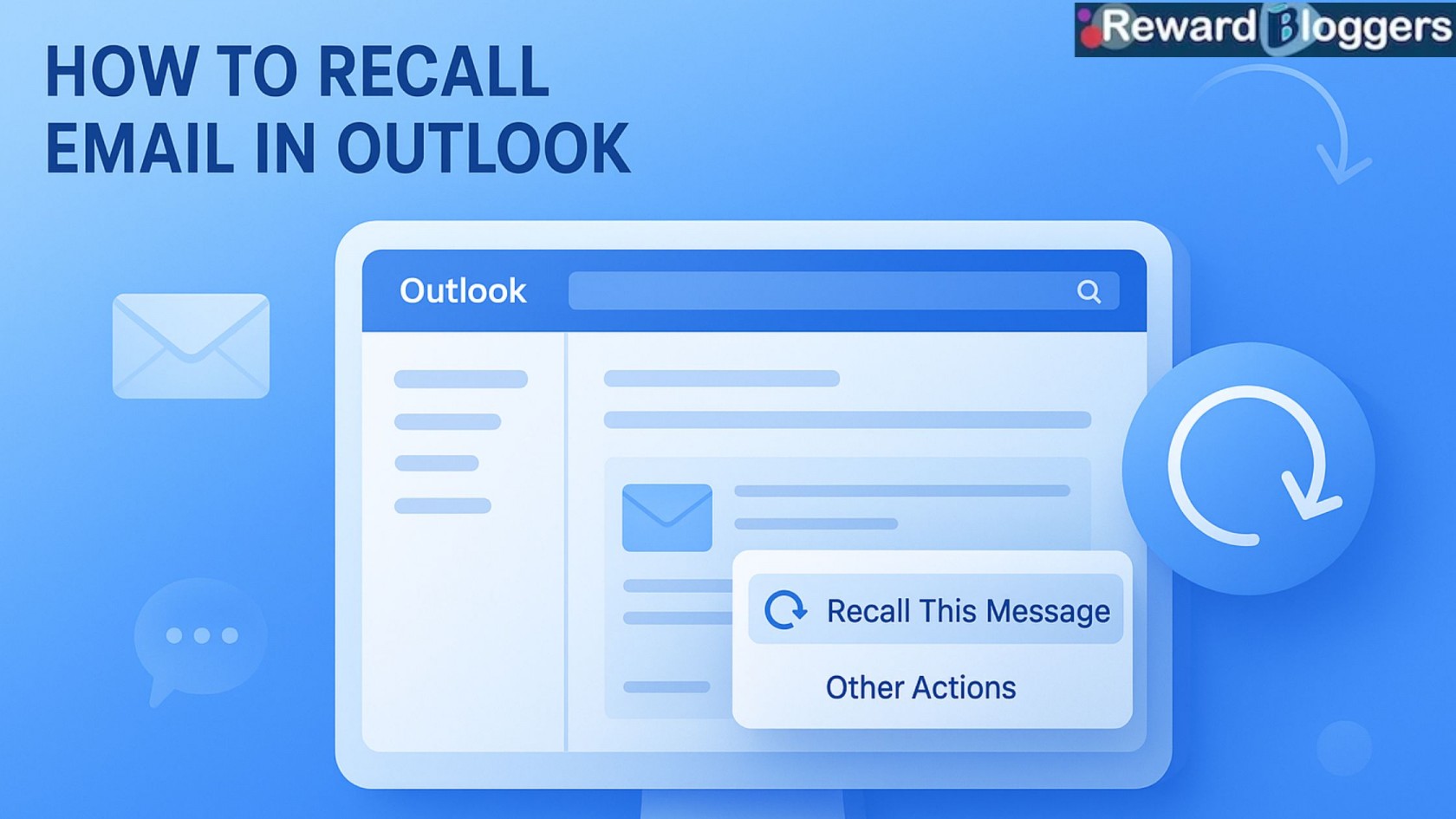 how to recall email in outlook