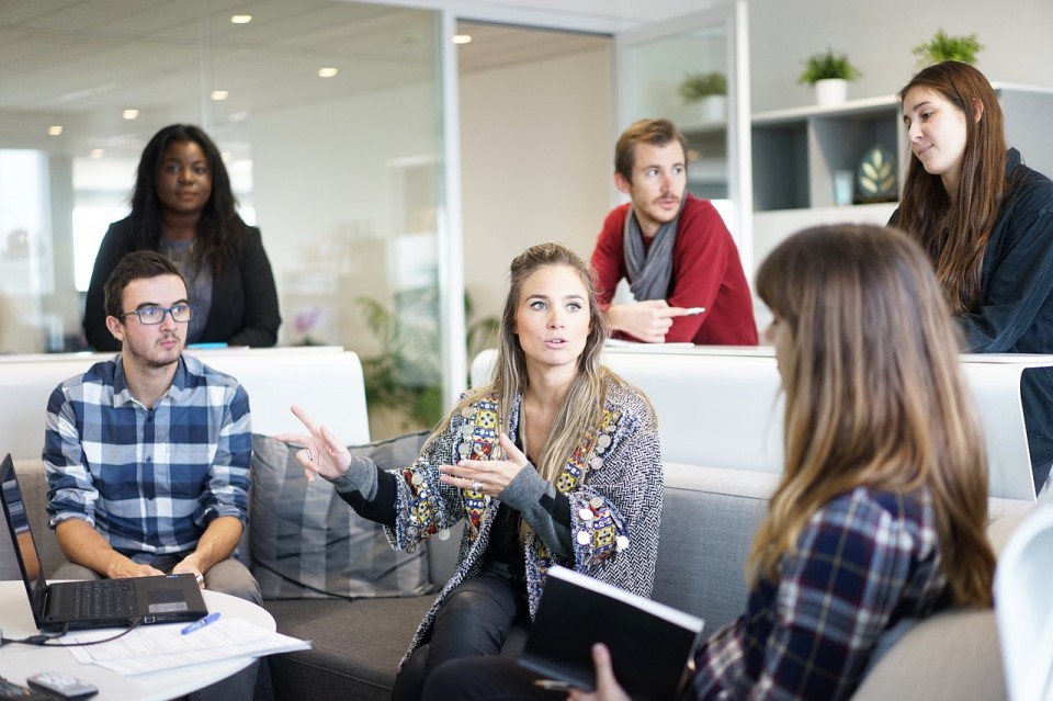 community in a coworking space