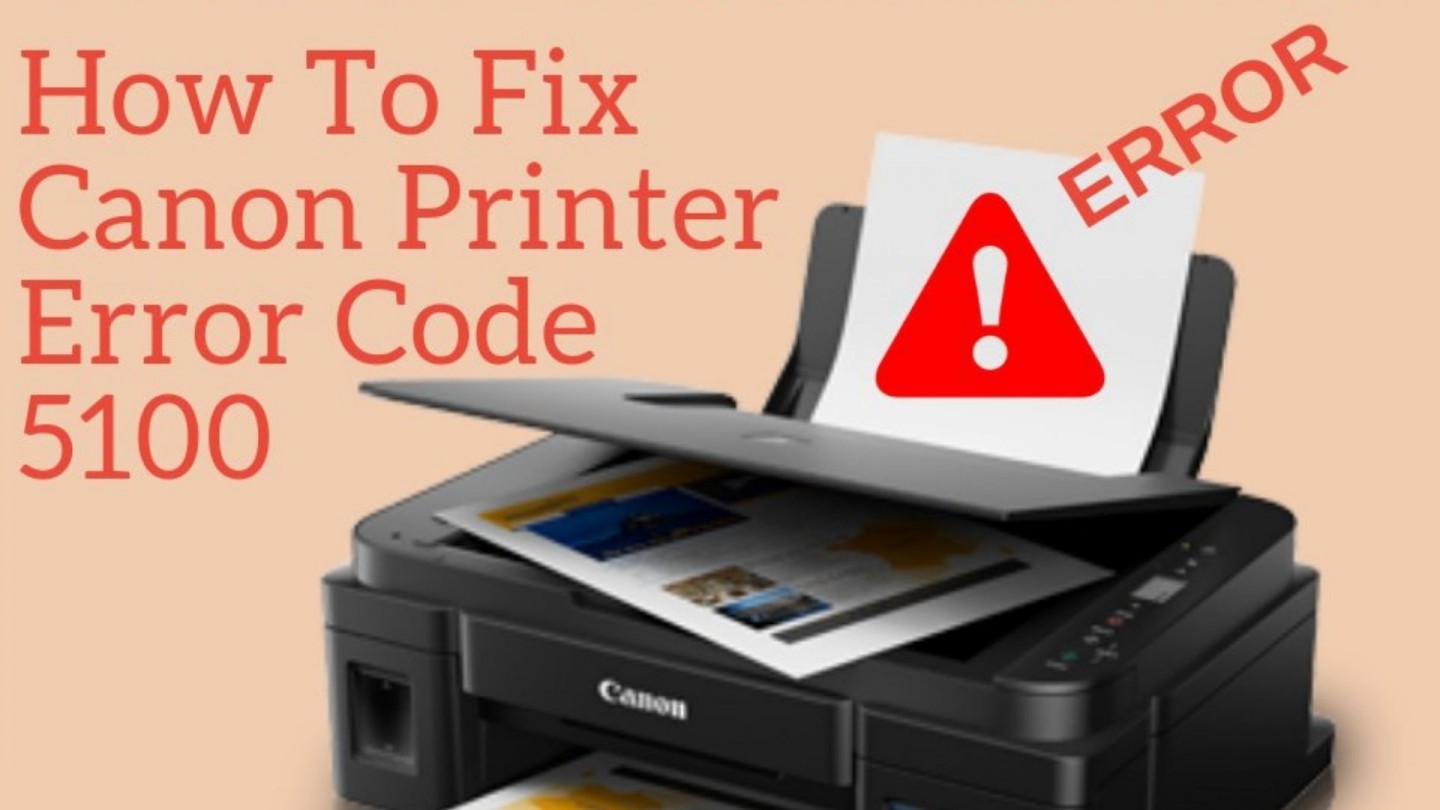 resolve canon printer error 5100